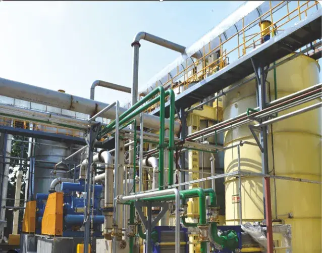 Industrial plant equipment and pipework at Gulshan Polyols